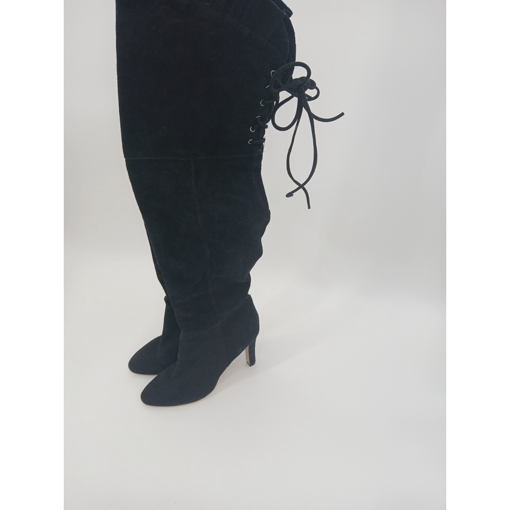 Kelsi Dagger Sophia Boots ShoesBlack Suede Over Knee Womens 9.5 - Picture 12 of 15